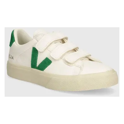 Kožené sneakers boty Veja Recife Logo bílá barva, RC0503697A