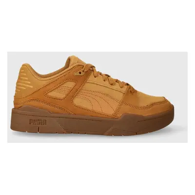 Kožené sneakers boty Puma Slipstream Suede černá barva, 387547-01