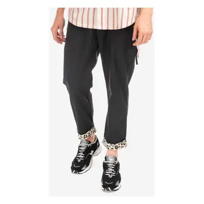 Bavlněné kalhoty CLOT Roll Up Chino černá barva, jednoduché, CLPTS50005.BLACK-BLACK