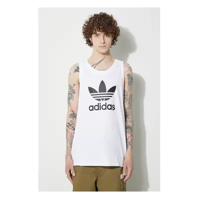 Bavlněný top adidas Originals Adicolor Classics Trefoil Tank bílá barva, IA4808