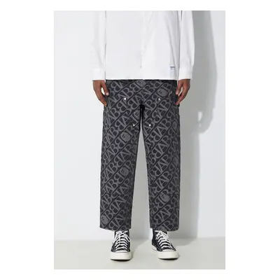 Bavlněné džíny A Bathing Ape Metal One Point Double Knee Denim Work Pants 1J80150052