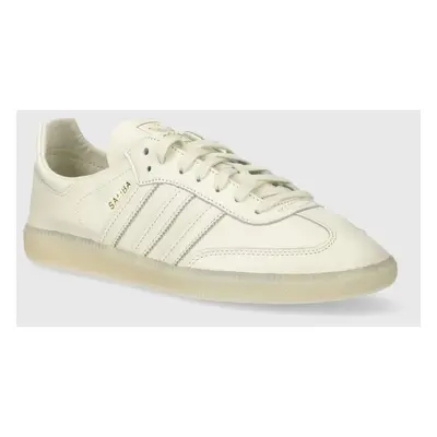 Kožené sneakers boty adidas Originals Samba Decon béžová barva, IG6171