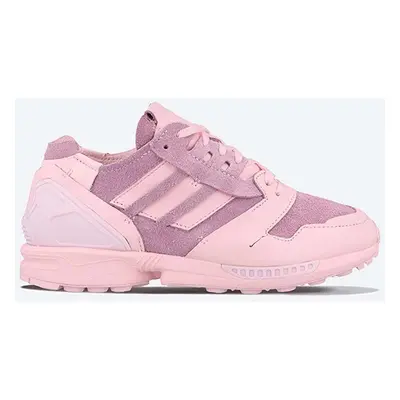 Kožené sneakers boty adidas Originals ZX 8000 Minimalist Icons růžová barva, FY3837-pink