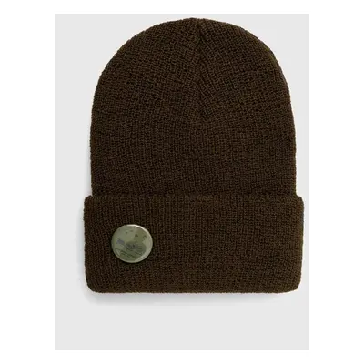 Vlněná čepice Engineered Garments Watch Cap zelená barva, 23F1H037.R01