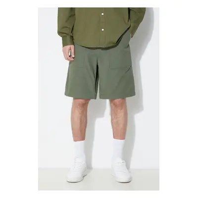 Bavlněné šortky Engineered Garments Fatigue Short zelená barva, OR271.CT010