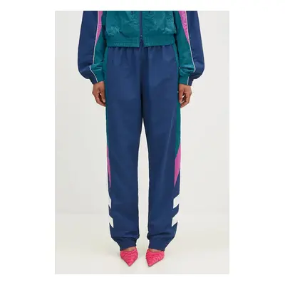 Tepláky Martine Rose Panelled Trackpant modrá barva, vzorované, 154WP01511