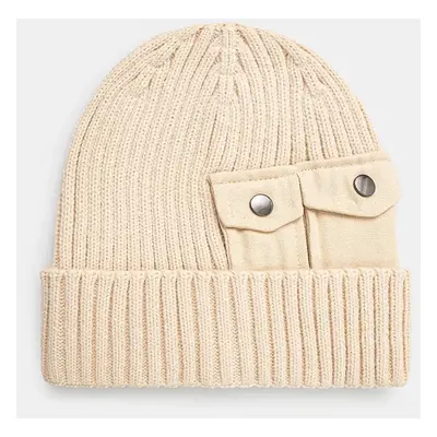 Čepice Alpha Industries Utility Beanie béžová barva, 138904