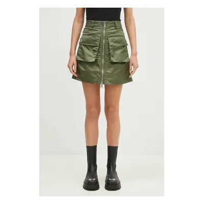 Sukně Alpha Industries zelená barva, mini, 148066