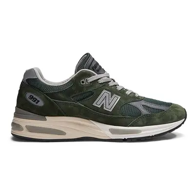 Sneakers boty New Balance 991v2 Kombu zelená barva, U991GR2