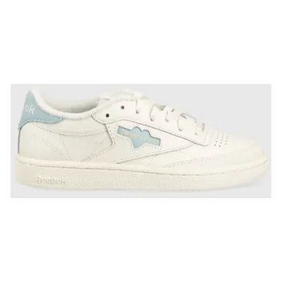 Kožené sneakers boty Reebok Classic Club C 85 bílá barva, GV6983-CLK/PEA/A