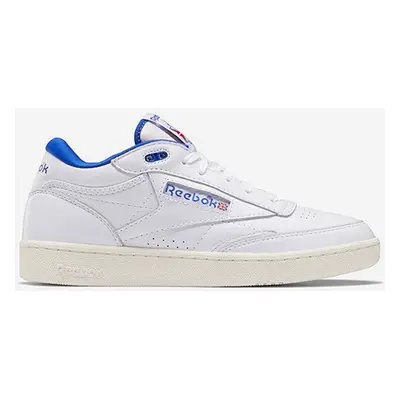 Kožené sneakers boty Reebok Classic Buty Reebok Club C Mid II Vintage H69121 bílá barva, H69121-