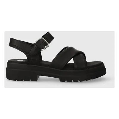 Sandály Timberland 0A2QVJ dámské, černá barva, 0A2QVJ-black