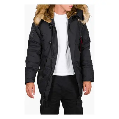 Bunda Alpha Industries 193128 03 pánská, černá barva, zimní