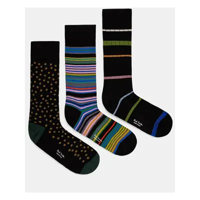 Ponožky Paul Smith 3-pack pánské, M1A-SOCK-N3PBLA