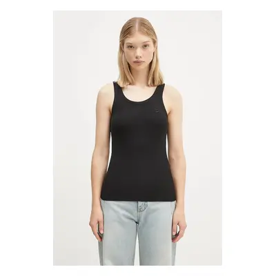 Top Coperni Rib Logo Tank Top dámský, černá barva, COPJS12F5006