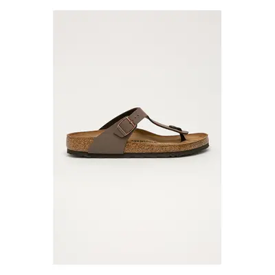 Žabky Birkenstock Gizeh pánské, hnědá barva, 43751.M