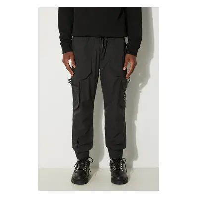 Kalhoty Alpha Industries Jogger pánské, černá barva, ve střihu cargo, 108203.03-black