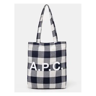 Kabelka A.P.C. Tote Lou tmavomodrá barva, COGZX-M61442