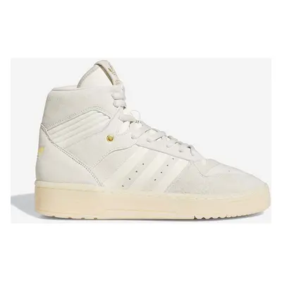 Kožené sneakers boty adidas Originals Rivalry High béžová barva, FZ6324-cream