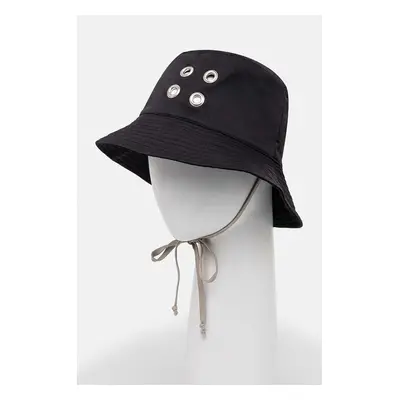 Oboustranný klobouk Rick Owens Gilligan Hat černá barva, DA02D2479.MUES1