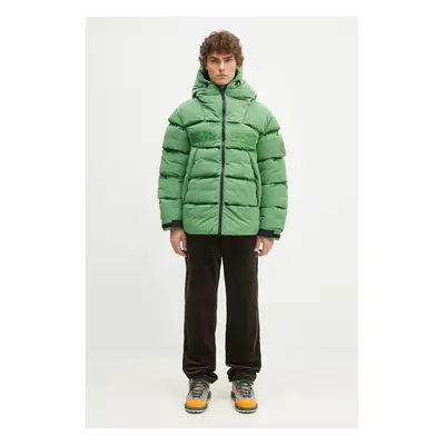 Bunda Napapijri Hyper Puffer pánská, zelená barva, zimní, oversize, NP0A4I9DG1T1