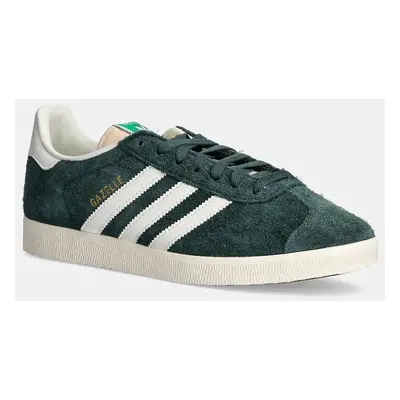 Semišové sneakers boty adidas Originals Gazelle zelená barva, IF9655