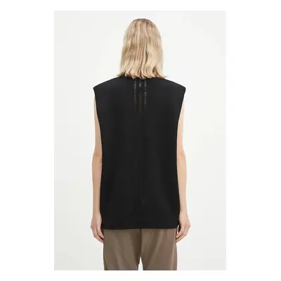 Vlněná vesta Y-3 3-S Knit Vest černá barva, IW7484