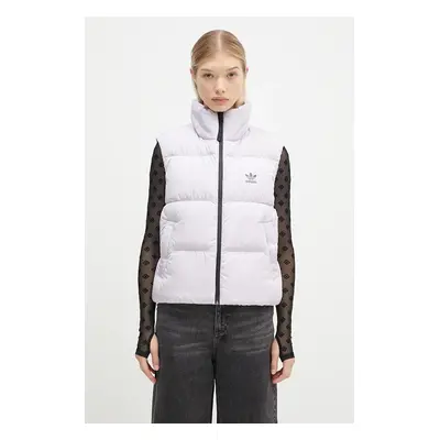 Péřová vesta adidas Originals Regen Down Vest fialová barva, IW8366