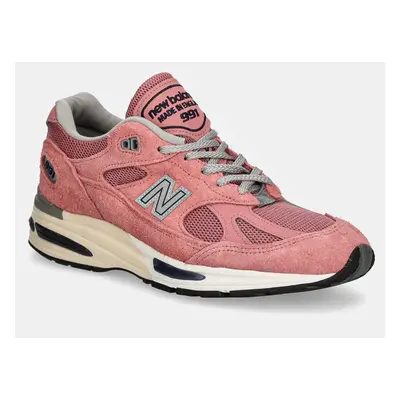 Sneakers boty New Balance 991v2 Brandied Apricot oranžová barva, U991PK2