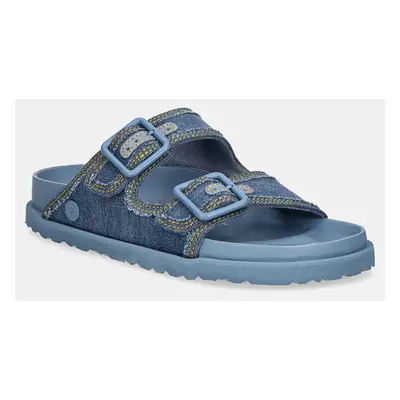 Pantofle Birkenstock 1774 Arizona Stone Washed Denim dámské, modrá barva, 1028844