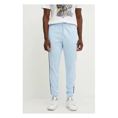 Tepláky adidas Originals Adicolor Classics SST Track Pants modrá barva, s aplikací, IY8730