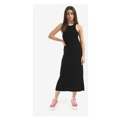 Šaty Tom Wood Rib Dress 22173.999 černá barva, midi