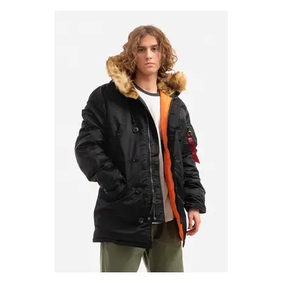 Bunda Alpha Industries PARKA N3B VF 59 103141 03 pánská, černá barva, zimní