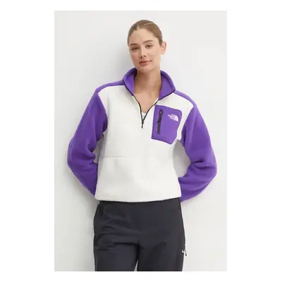 Sportovní mikina The North Face Yumiori 1/4 Zip fialová barva, NF0A88439IA1