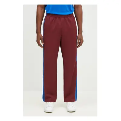 Tepláky adidas Originals Trackpant vínová barva, s aplikací, JN5977