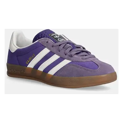 Sneakers boty adidas Originals Gazelle Indoor fialová barva, IF9645