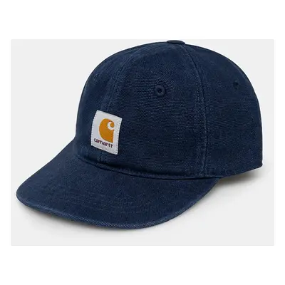 Bavlněná baseballová čepice Carhartt WIP Icon Cap tmavomodrá barva, s aplikací, I033359.29LXX