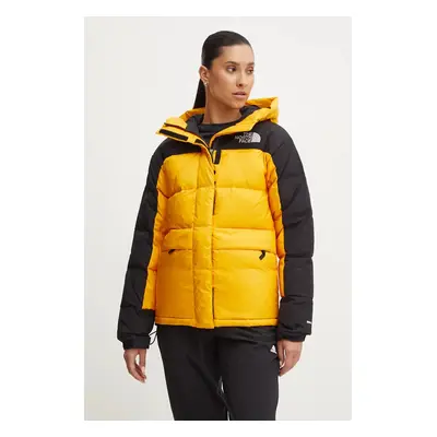 Péřová bunda The North Face HMLYN Down Parka dámská, žlutá barva, zimní, NF0A4R2W56P1