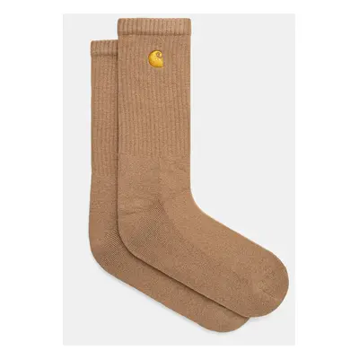 Ponožky Carhartt WIP Chase Socks pánské, hnědá barva, I029421.2GQXX