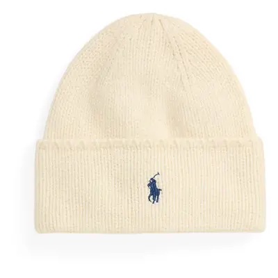 Vlněná čepice Polo Ralph Lauren béžová barva, 455954355