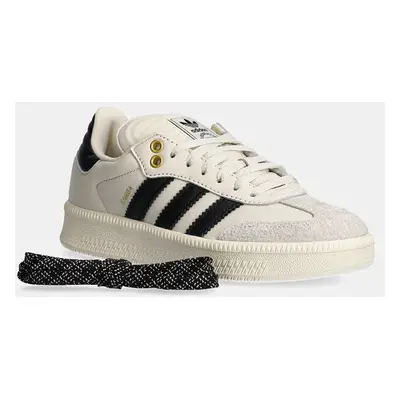 Kožené sneakers boty adidas Originals Samba XLG béžová barva, JH9226