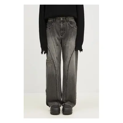 Džíny Andersson Bell Panel Carpenter Wide-Leg Jeans dámské, high waist, apa743ml