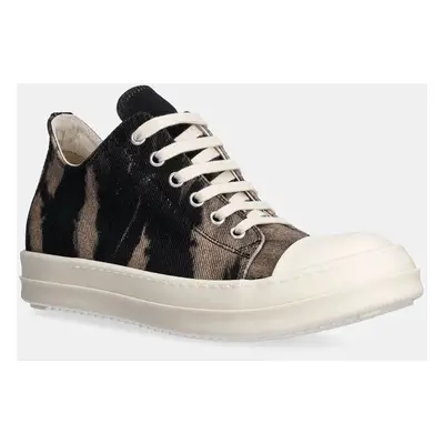 Tenisky Rick Owens Low Sneaks dámské, černá barva, DS02D2802.DBSUN