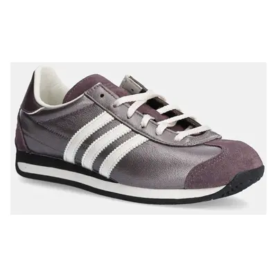 Kožené sneakers boty adidas Originals Country OG W fialová barva, JH6338