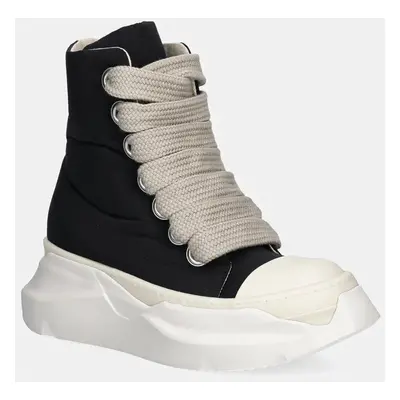 Kecky Rick Owens Jumbo Laced Abstract Sneak dámské, černá barva, DS02D2844.MUPAW2