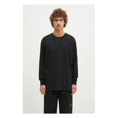 Bavlněné tričko s dlouhým rukávem 1017 ALYX 9SM Regular Fit Longsleeve Crewneck Tee černá barva,