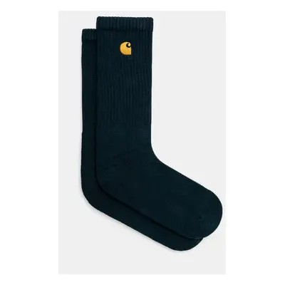 Ponožky Carhartt WIP Chase Socks pánské, tyrkysová barva, I029421.2D0XX