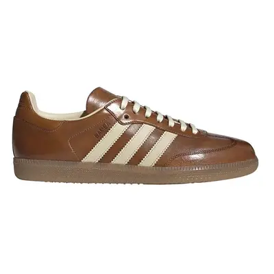 Kožené sneakers boty adidas Originals Samba OG Made in Italy hnědá barva, IE9121