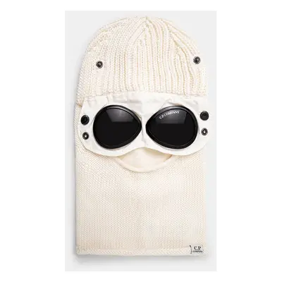 Vlněná kukla C.P. Company Ski Mask béžová barva, 17CMAC301A005509A