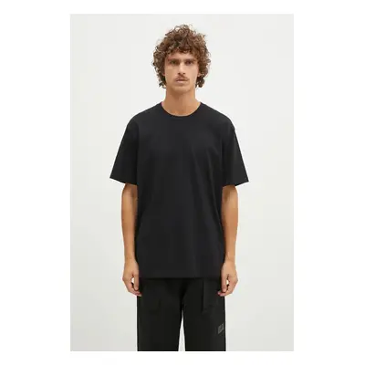 Bavlněné tričko 1017 ALYX 9SM Regular Fit Crewneck Tee černá barva, s aplikací, AAMTS0484FA01